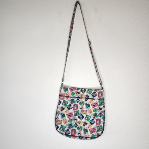 Vera Bradley Cuban Stamps Triple Zip Hipster - Picture 6 of 8